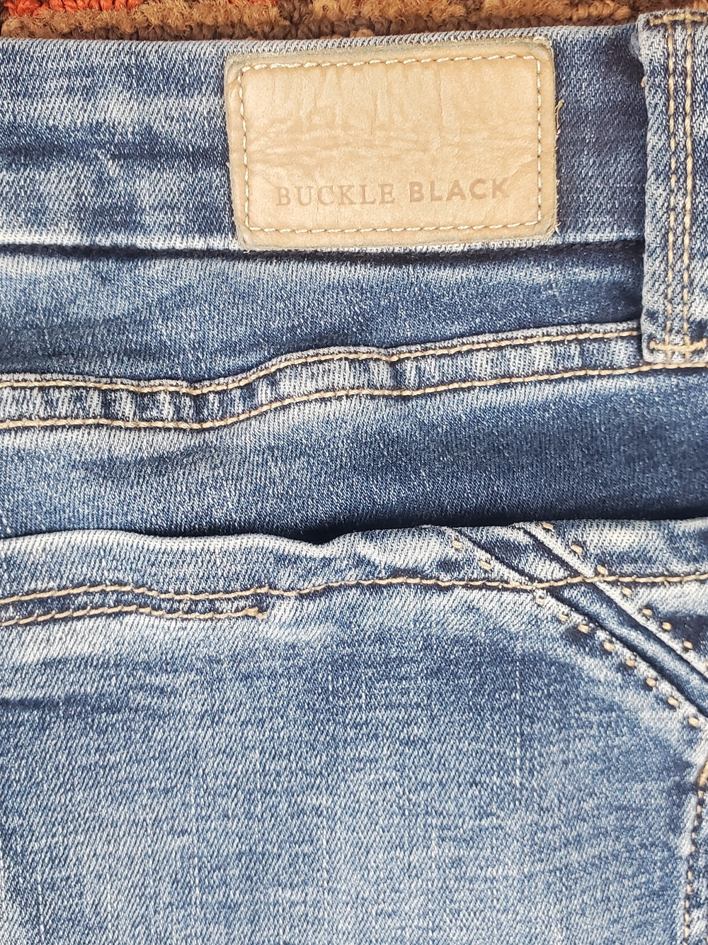 Buckle Black Fit No. 53 Straight Jeans Women's 31x32 Blue Stretch - Picture 12 of 13